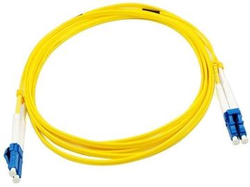 LC to LC Singlemode Duplex Fiber Optic Patch Cord for Transmitted Equipments supplier