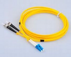 Duplex ST to LC Fiber Optic Patch Cord 9 / 125 μm Singlemode for Telecommunication supplier