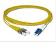 Duplex ST to LC Fiber Optic Patch Cord 9 / 125 μm Singlemode for Telecommunication supplier