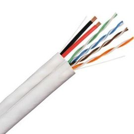 2 Core CCA Power UTP CAT5E 24AWG Copper PVC Jacket Siamese IP Camera Cable supplier