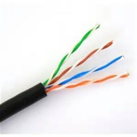 Outdoor UTP CAT5E Network Cable 4 Pairs 24AWG Copper Conductor with PE Jacket supplier