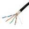 Outdoor UTP CAT5E Network Cable 4 Pairs 24AWG Copper Conductor with PE Jacket supplier