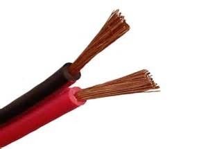 Flat Speaker Cable Red / Black 2 x 0.50 mm2 for Loud Speakers &amp; Amplifiers supplier