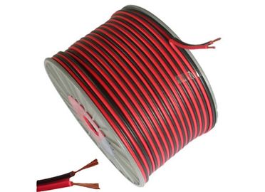 Flat Speaker Cable Red / Black 2 x 0.50 mm2 for Loud Speakers &amp; Amplifiers supplier