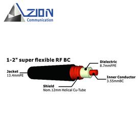 1/2" Super Flexible RF Coaxial Cable Helical Copper Tube used for Antenna Jumpers supplier
